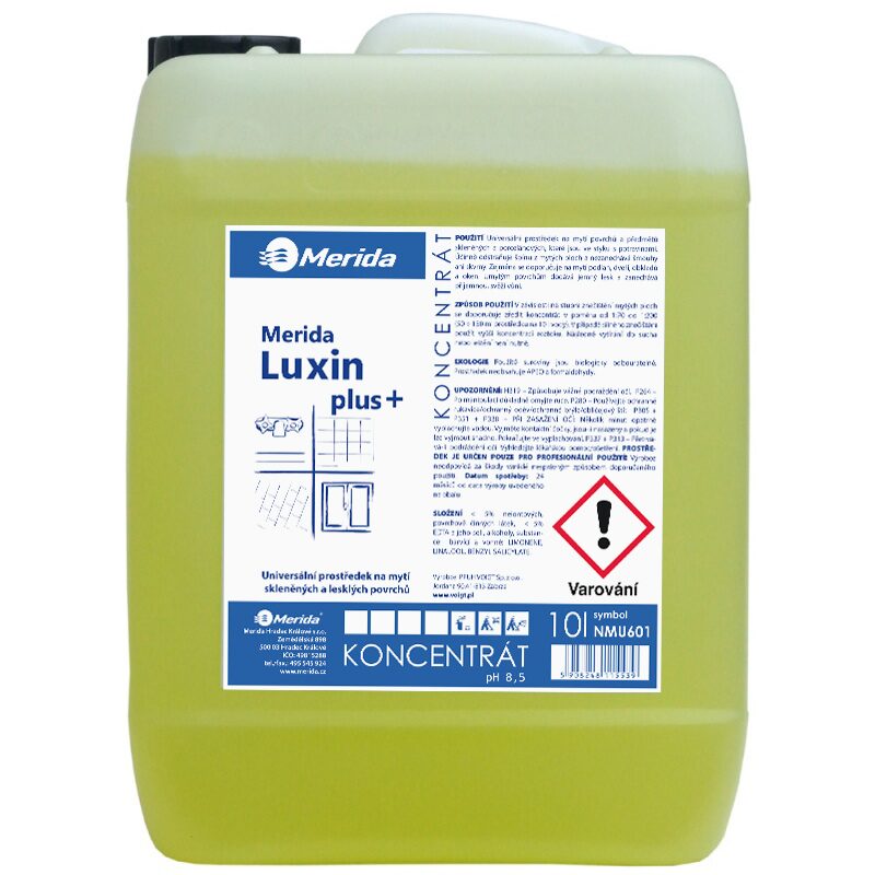 Prostředek na obklady,sklo a keramiku Merida LUXIN Plus 10 l.