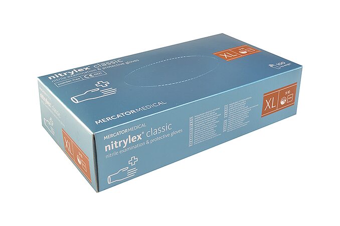 Rukavice nitrilové velikost XL, 100 ks / bal.