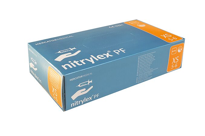 Rukavice nitrilové velikost XS, 100 ks / bal.